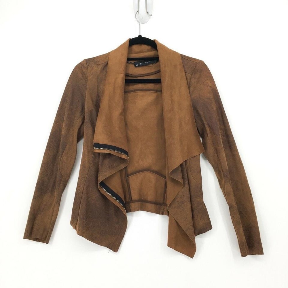 Zara Faux Leather Moto Jacket